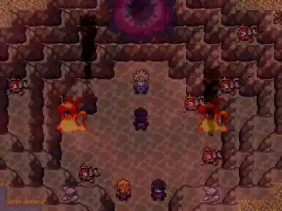A screenshot showing what used to be a lake. It's on fire now.