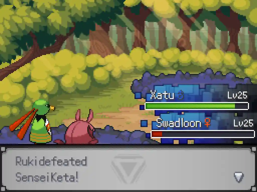 A screenshot showing that I defeated Keta.