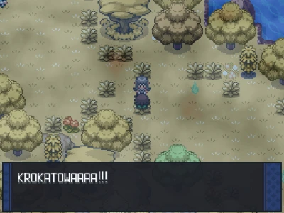 A trainer on Wispy Path saying 'KRAKATOWA'