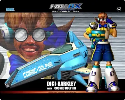 An image of Digi-Boy from F-Zero GX edited to be Charles Barkley.